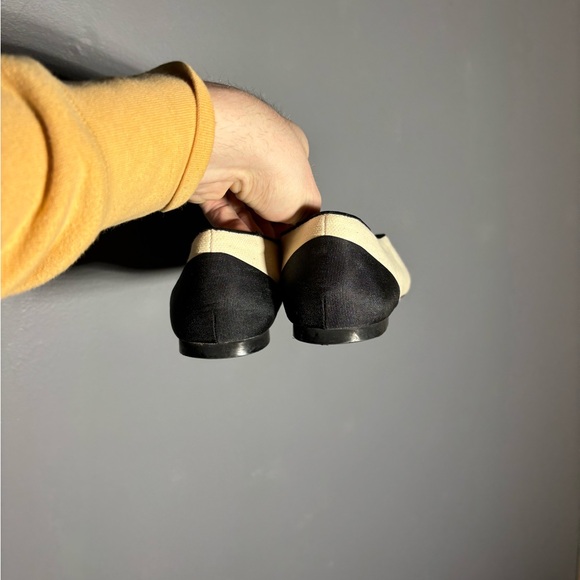 Zara Canvas Two Tome Ballet Flats Women’s Size EU 39 - Picture 4 of 7